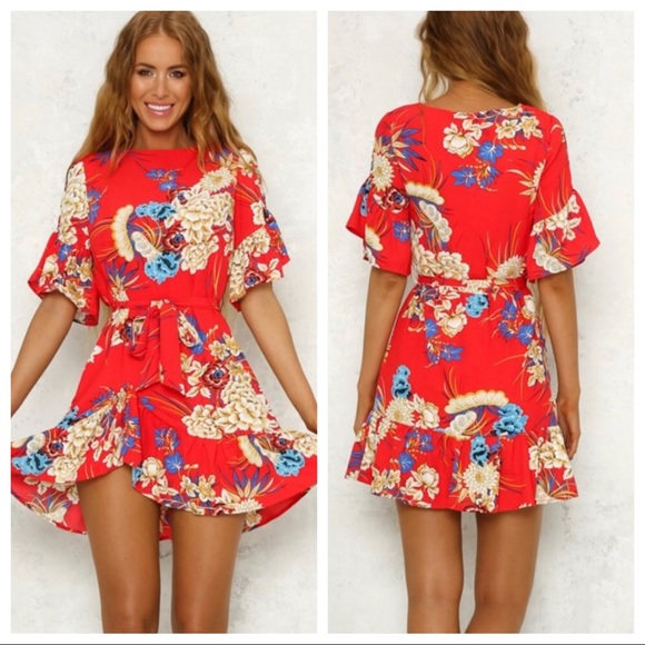 Hello Molly Dresses & Skirts - NWT Hello Molly Red Flirty Dress